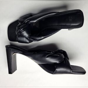 Elegant Black Women's Heeled Sandals